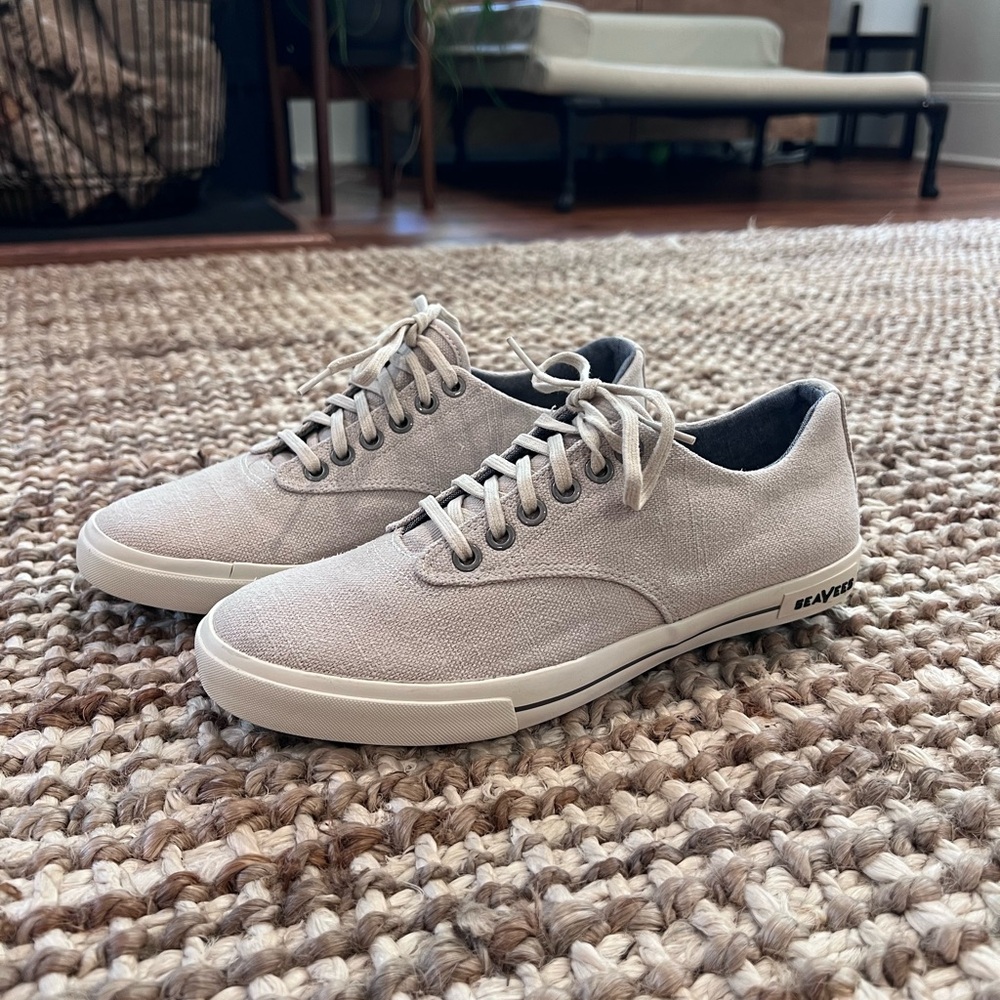 Seavees Hermosa Plimsoll Linen